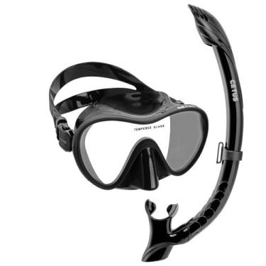 Imagem de Kit De Mergulho Cetus Papua Pro, Preto
