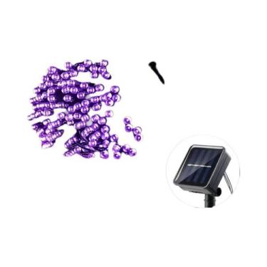 Imagem de LED luz solar corda piscando luz ao ar livre pátio jardim atmosfera de