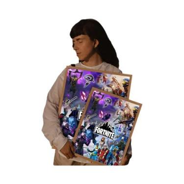 Imagem de Cartazes Adesivos De Papel Branco F_Fortnites Hot Game Wall Sticker Sa