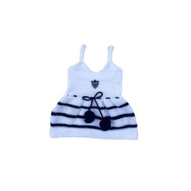 Imagem de Vestido De Tricô Torcida Baby Galo Atletico Mineiro Verão - baby kids 