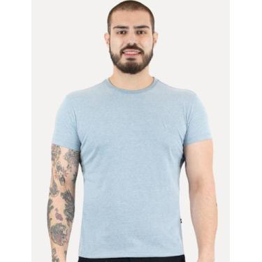 Imagem de Camiseta Reserva Masculina Regular Mescla Touch Azul, L/G