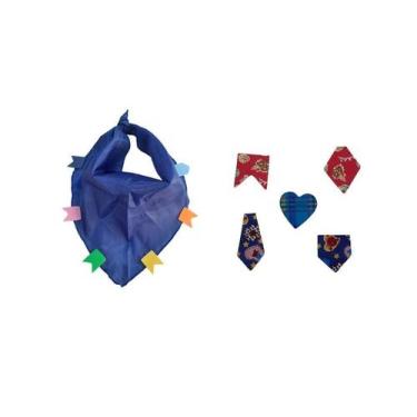 Imagem de Retalho Remendo Tecido Adesivo Roupa e Lenço Festa Junina - MC Present