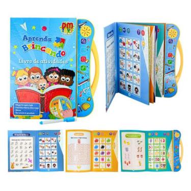 Imagem de Livro De Atividades Eletrônico Educativo Palavras Bilíngue - DM TOYS