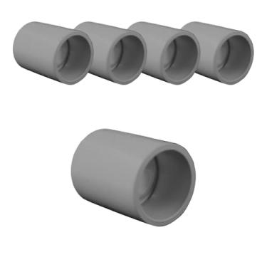 Imagem de Luva De Ligação Conduite Eletroduto 3/4 Encaixe Kit 5 Peças (Cinza)