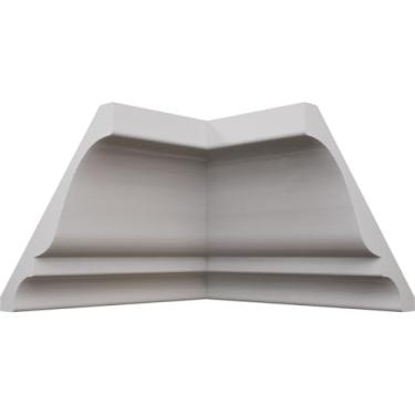 Imagem de 9 cm P x 8 cm A WM45 Americraft de grau de pintura sólida de madeira TrimPro Crown Molding Inside Corner, Pine Primed (Moulding Moulding MLDW01X05WM45PP)