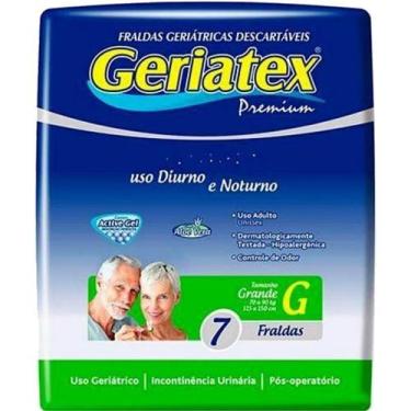 Imagem de Fralda Geriátrica Geriatex Premium Noturna Tam G - 07 fraldas