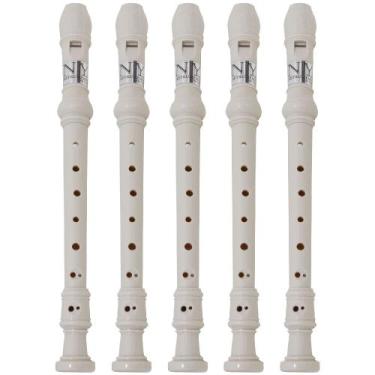 Imagem de Kit 5 Flautas Doce Barroca FL 20B New York