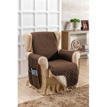 Imagem de Capa Protetora Para Sofá Impermeável Alice Dupla Face Poltrona de Amam