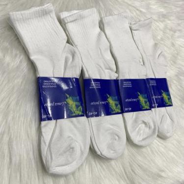 Imagem de KIT 3 PARES DE Meia LP Cano Longo Branca, GG