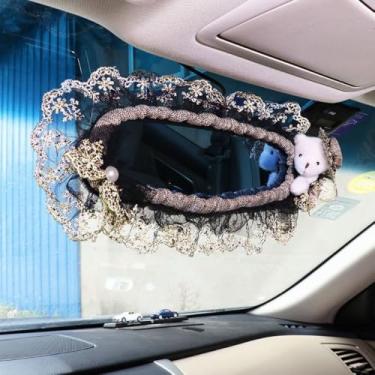 Imagem de Capa de espelho retrovisor de carro, protetor de espelho retrovisor automotivo elástico de pelúcia, protetor retrovisor automotivo, decoração automotiva para mulheres e meninas (22)