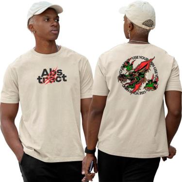 Imagem de Camiseta Basica Algodão‎ Red Dragon Abstract Style Street-Unissex