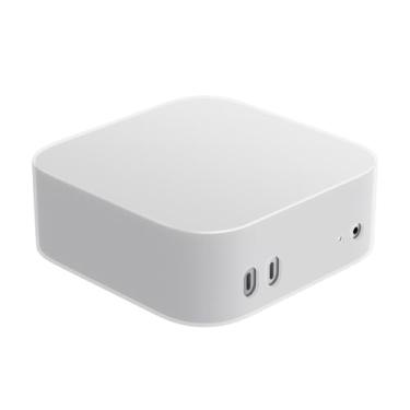 Imagem de Yottamaster Capa de silicone para Mac mini M4 Pro/Mac mini M4 2024, capa protetora, silicone de pele macia, design fino, proteção total de 360°, branca