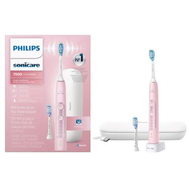 Imagem de Escova de dentes elétrica Philips Sonicare ExpertClean 7500 rosa