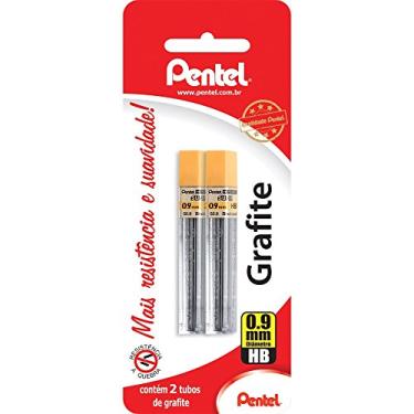 Imagem de Grafites Minas Pentel 0.9mm HB 2 Tubos