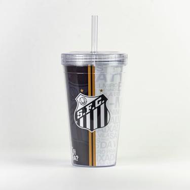 Imagem de Copo Canudo Presente Santos Seu Time J� Parou Uma Guerra