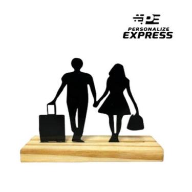 Imagem de Enfeite de Mesa em Acrílico Silhueta Família Decoração de Mesa Acrílic