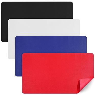 Imagem de Tapete de jogo TCG com 4 peças, tapete de jogo de cartas 61 x 35 cm, tapete de mouse grande, impermeável, texturizado, teclado e mouse para laptop, mouse e mesa