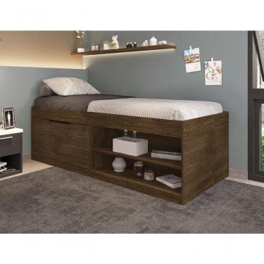 Imagem de Cama Com Sapateira Solteiro Vanessa Malbec Framar