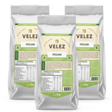 Imagem de Pack 3 unidades Psyllium 1kg Velez