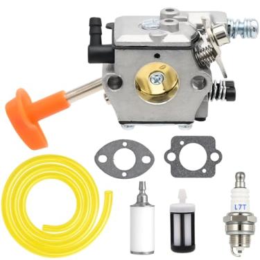Imagem de Carburador FitBest com filtro de combustível, vela de ignição para Stihl FS48 FS52 FS66 FS81 FS88 FS106, aparador de cordas Walbro WT-45-1 Carb