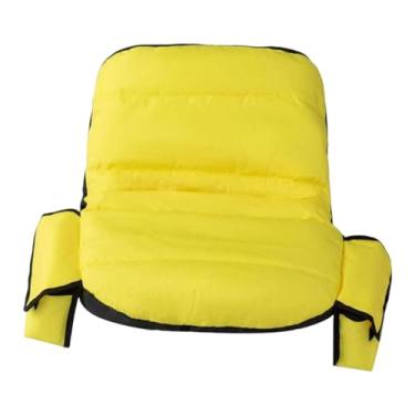 Imagem de ＡＷＨＡＯ Capa de assento para cortador de grama, acessório com tiras elásticas, fixação de cordão elástico, capa de almofada para trator de gramado, proteção, Amarelo