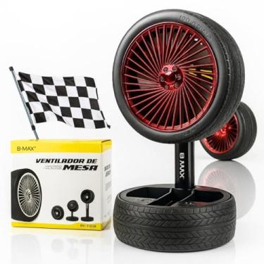 Imagem de Mini Ventilador Portátil Recarregável USB com Design Esportivo, Silencioso, Ajuste de Velocidade e Iluminação LED Integrada –Turbina de Mesa com Suporte