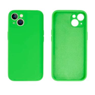 Imagem de Capinha Compativel com iPhone 14 Com Proteção de Câmera em Silicone com Interior Aveludado