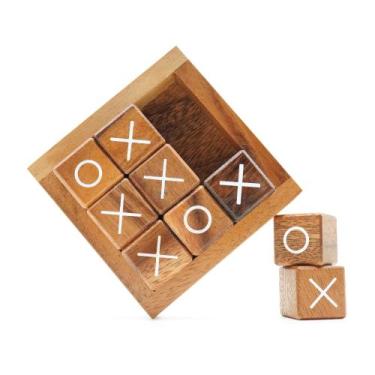Imagem de Jogo de tabuleiro BSIRI Tic Tac Toe para crianças e adultos de 10 cm d