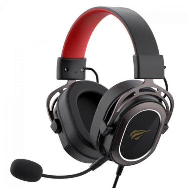 Imagem de Headset Gamer Havit H2008D, 3.5mm, Drivers de 50mm, Múltiplas Plataformas, Black/Red - Preto - Unis-Unissex