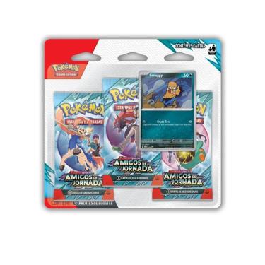 Imagem de Cartas Pokémon BLISTER TRIPLO - POKEMON EV9 - AMIGOS DE JORNADA - Copag
