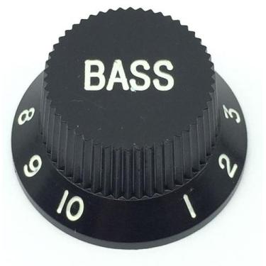 Imagem de 1 Knob Plástico BASS guitarra baixo PST PRETO Unidade - SPIRIT