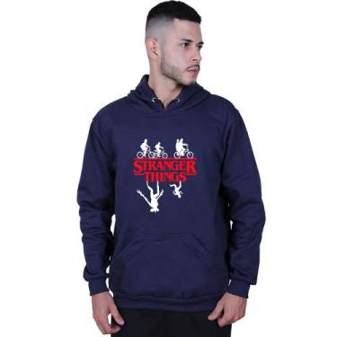 Imagem de Moletom Canguru Unissex Série Stranger Things - Lafre, Azul marinho, G