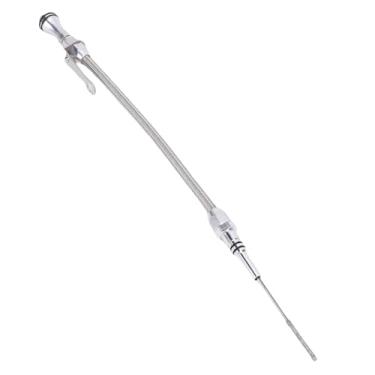 Imagem de Luocute Dipstick Flexível de óleo de Aço Inoxidável, Substituição Vareta de Varejo de Petróleo para Big Block 396 427 454 496 502 V8, Motor de Substituição Automotiva Tubos de Varejo (Prata)