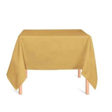 Imagem de Toalha de Mesa Quadrada Oxford 1,00 x 1,00 Admirare, Pêssego