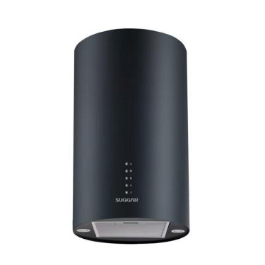 Imagem de Coifa Suggar De Ilha Redonda TP3521PT 35cm Quartzo Preta 110V