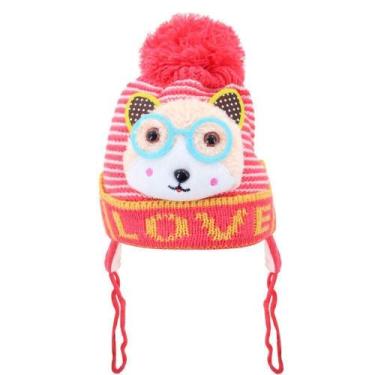 Imagem de Touca Gorro Infantil Vermelha Gatinho Tamanho único - Gici Vest