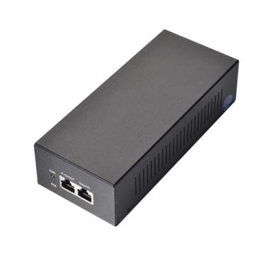 Imagem de REVODATA Injetor PoE 10G 90W, adaptador de conversão não PoE para PoE++, padrão IEEE802.3af/at/bt, rede de 1/2.5/5/10Gbps via RJ45, até 100 m de distância, Plug & Play (PSE90BT-10G)