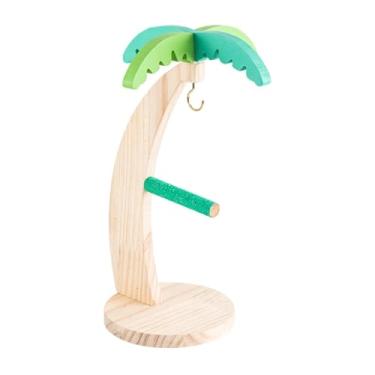 Imagem de FashionCha Suporte para Gaiola de Pássaros, Acessórios, Mesa de Exercícios Portátil de Madeira, Playground para Papagaios Pequenos E Médios T