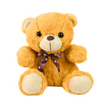 Imagem de Ursinho de Pelúcia Com Laço de Poliéster 23 cm