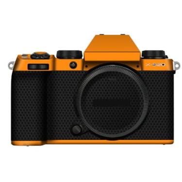 Imagem de X-S20 Película para câmera adesivo antiarranhões película protetora de vinil película protetora do corpo revestimento decalques capa para FujiFilm X-S20 XS20 (laranja fosco)