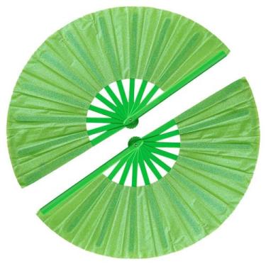 Imagem de Ventiladores de mão dobráveis Tkocisa, pacote com 2 unidades, embalage