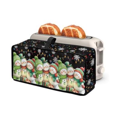 Imagem de Capa para torradeira de boneco de neve, Feliz Natal, Natal, torradeira, pão, acessórios compatíveis com torradeiras Bella 2 fatias finas