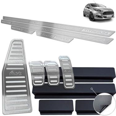 Imagem de Pedaleira Manual Soleira Descanso Prata New Fiesta Titanium