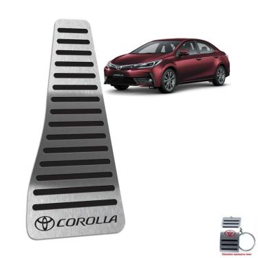 Imagem de Descanso De Pé Em Aço Inox Corolla 2014 A 2019 Preto