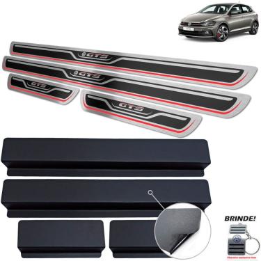 Imagem de Soleiras Gravação em Preto Alto Relevo Polo GTS Aço inox