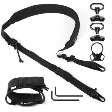 Imagem de Bandoleira 2 Pontos VOTAGOO Bandoleiras Táticas com Gancho HK e Almofada Macia - Ajustável e Confortável para Atividades ao Ar Livre