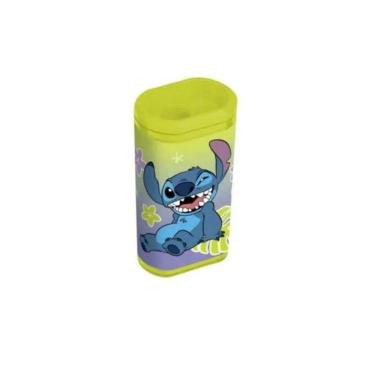 Imagem de Apontador De Lápis Com Depósito Verde Stitch Disney Molin