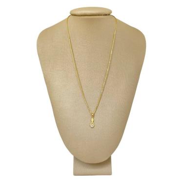 Imagem de Colar prata 925 + ouro ponto luz infinito - p. vecchio joias