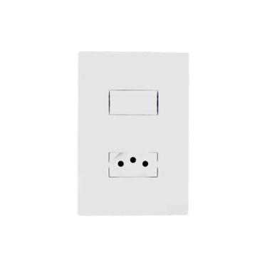 Imagem de Interruptor Simples + Tomada 10a Linha I9 - Ilumi - Conjunto De Interruptor E Tomada