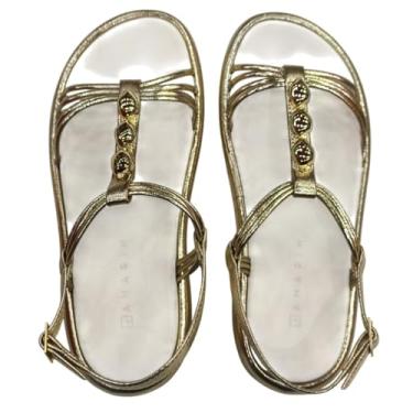 Imagem de Ramarim Sandália Feminina Plataforma 2555106 (OURO, BR, Adulto, Numérico, 36)